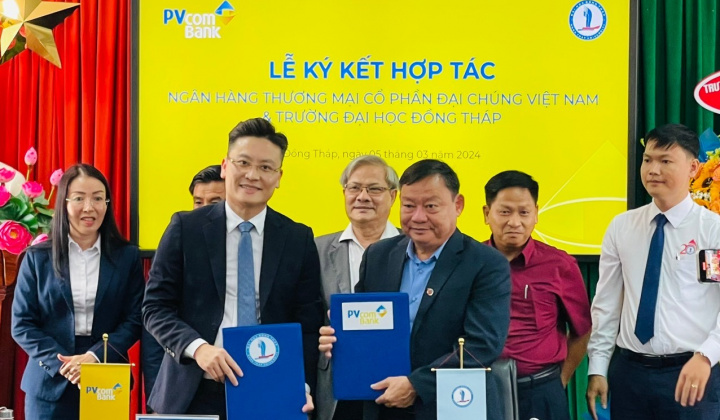 PVcomBank ký thỏa thuận hợp tác với trường Đại học Đồng Tháp