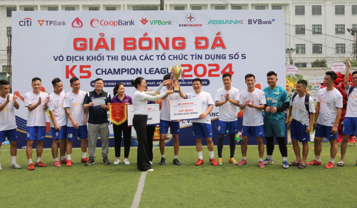 Giải bóng đá vô địch Khối thi đua số 5 năm 2024 diễn ra sôi động