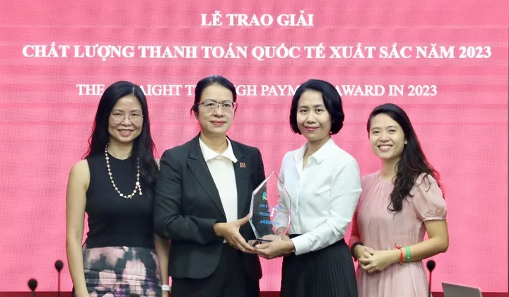 Agribank đạt giải chất lượng thanh toán xuất sắc năm 2023 của Standard Chartered