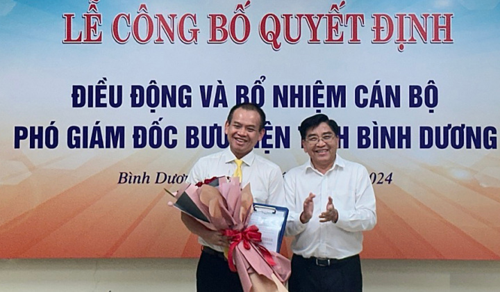 Vietnam Post bổ nhiệm Phó Giám đốc Bưu điện tỉnh Bình Dương