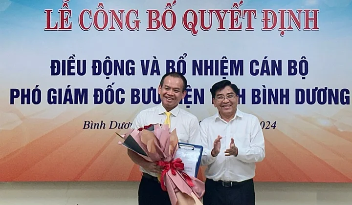 Vietnam Post bổ nhiệm Phó Giám đốc Bưu điện tỉnh Bình Dương