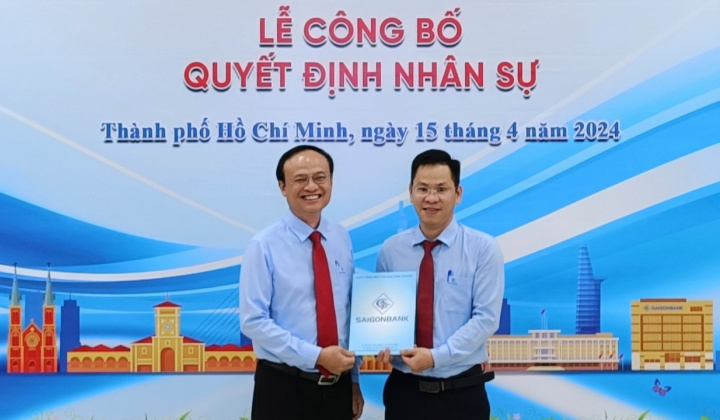 Ngân hàng SaiGonBank bổ nhiệm lãnh đạo cấp phòng