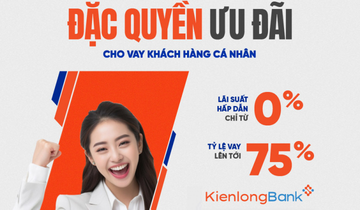 KienlongBank tung 3.000 tỷ đồng cho khách chọn gói vay lãi suất từ 0%