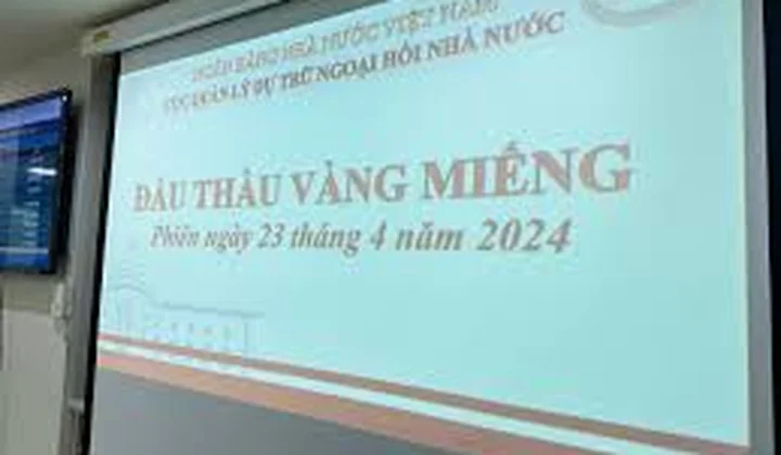 Result of the gold bullion auction on April 23, 2024