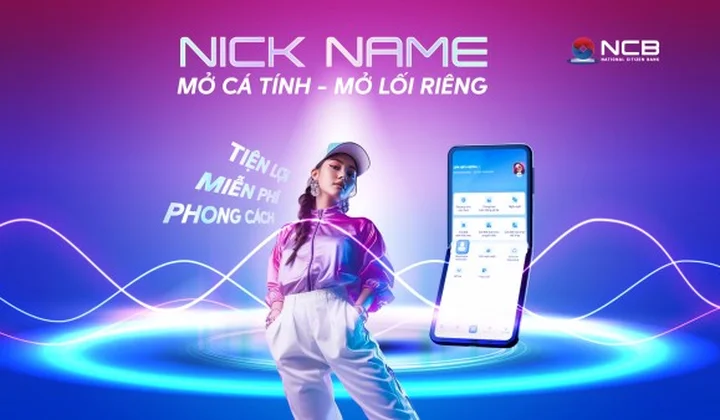 NCB ra mắt tính năng đặt nickname tài khoản ngân hàng trên NCB iziMobile