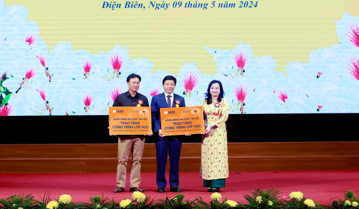 SHB tặng hơn 11 tỷ đồng xây 02 công trình lớp học tại tỉnh Điện Biên