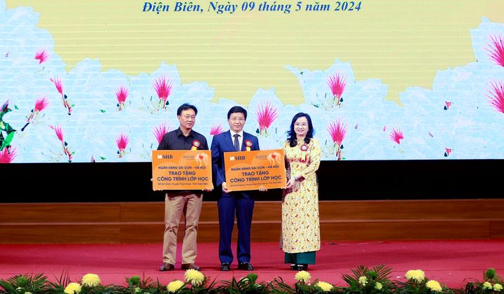 SHB tặng hơn 11 tỷ đồng xây 02 công trình lớp học tại tỉnh Điện Biên