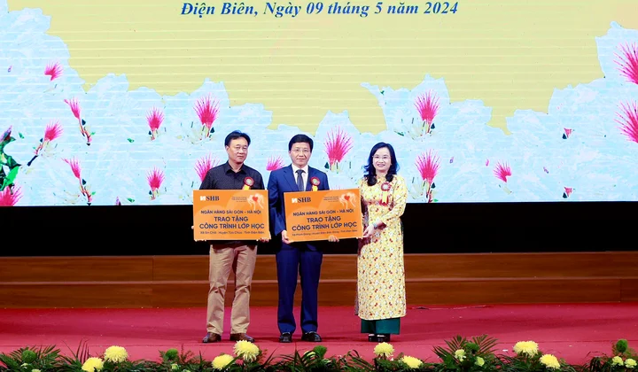 SHB tặng hơn 11 tỷ đồng xây 02 công trình lớp học tại tỉnh Điện Biên