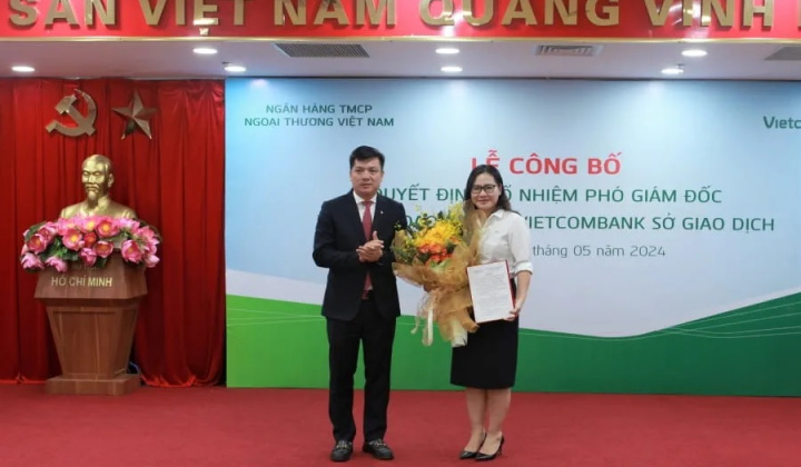 Vietcombank bổ nhiệm Phó Giám đốc chi nhánh Sở giao dịch và Vũng Tàu