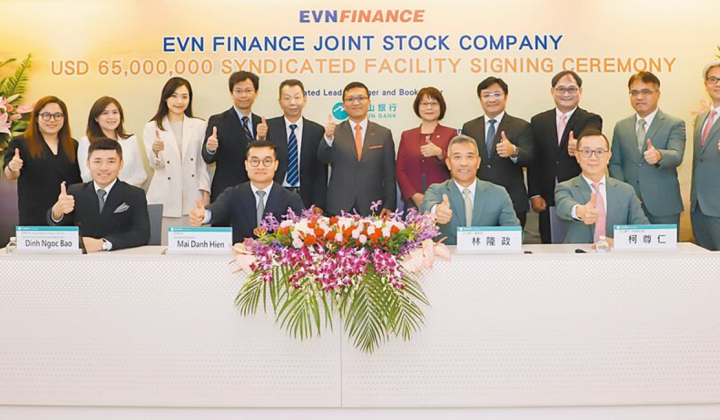 EVNFinance nhận gói vay 65 triệu USD từ 06 ngân hàng lớn của Đài Loan