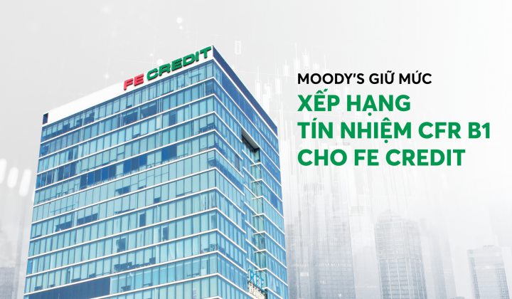 Moody’s giữ nguyên xếp hạng tín nhiệm của FE CREDIT