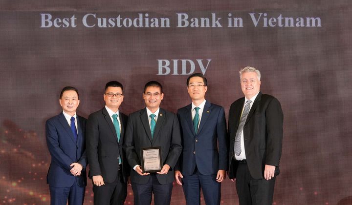 BIDV nhận giải “Ngân hàng Lưu ký - Giám sát tốt nhất Việt Nam 2024”