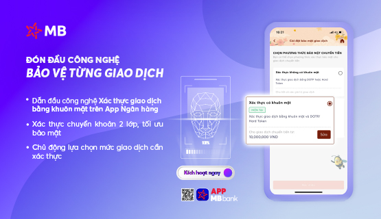 MB thông báo khách hàng cập nhật sinh trắc học