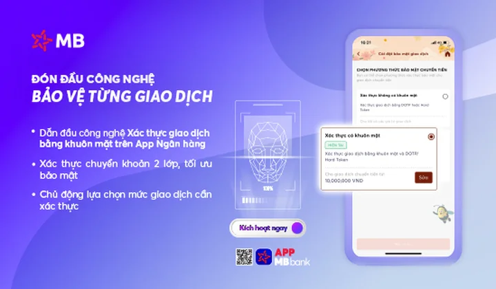 MB thông báo khách hàng cập nhật sinh trắc học
