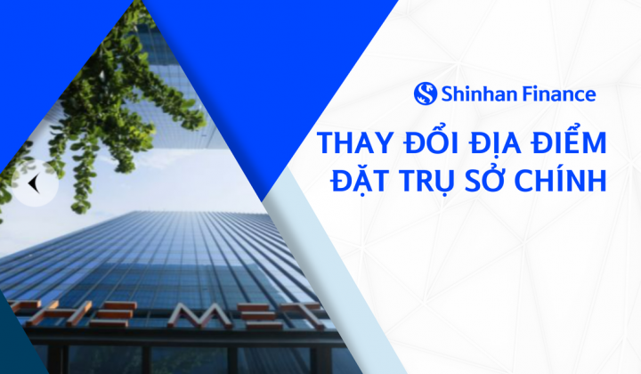 Shinhan Finance chuyển địa điểm đặt trụ sở chính