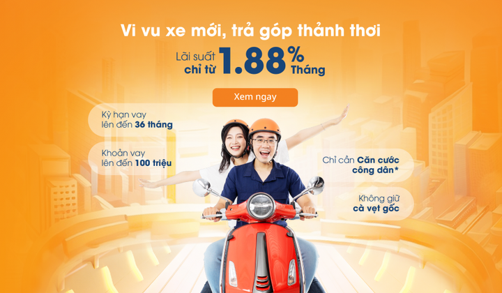 MAFC cho khách hàng mua xe vay trả góp với lãi suất từ 1,88%/tháng