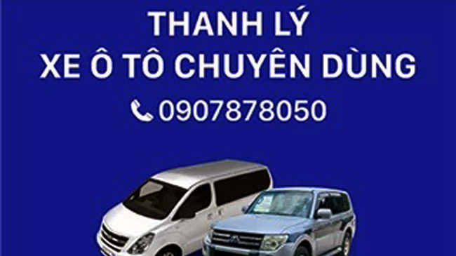 SCB bán thanh lý 23 xe chuyên dụng chở tiền