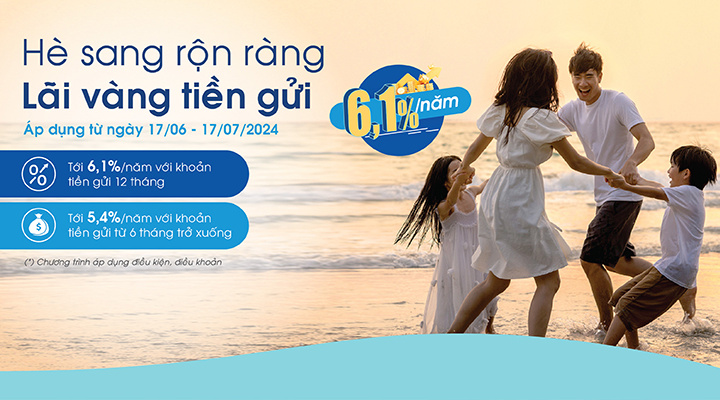 OceanBank triển khai chương trình tiết kiệm ưu đãi lãi suất tới 6,1%/năm