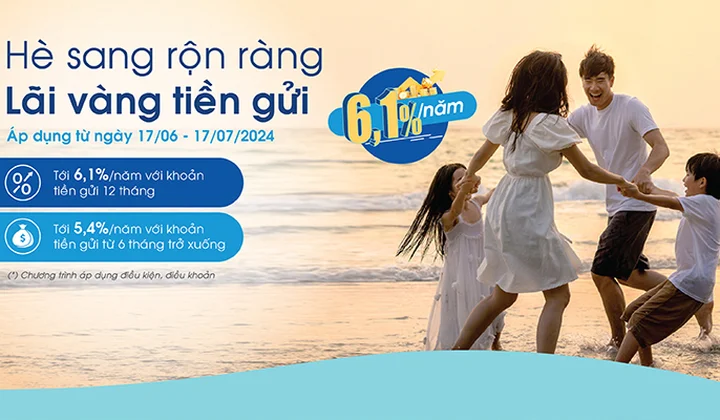 OceanBank triển khai chương trình tiết kiệm ưu đãi lãi suất tới 6,1%/năm