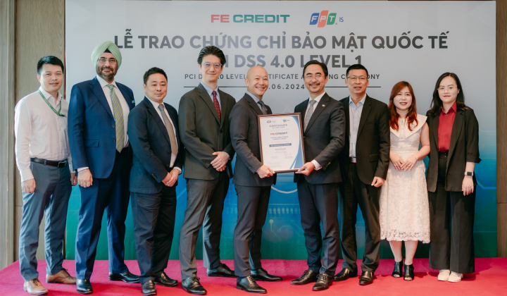 FE CREDIT đạt chứng chỉ bảo mật quốc tế cấp độ cao nhất