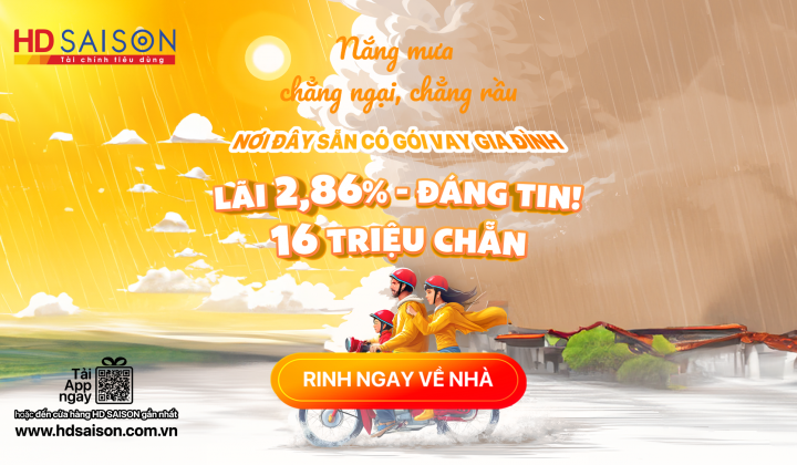 HD SAISON ra mắt gói vay gia đình với lãi suất 2,86%/tháng