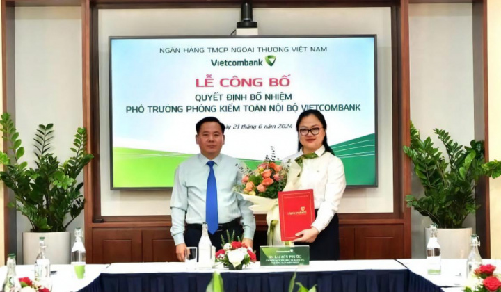 Vietcombank bổ nhiệm Phó trưởng phòng Kiểm toán nội bộ