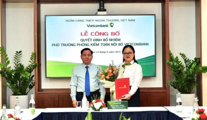 Vietcombank bổ nhiệm Phó trưởng phòng Kiểm toán nội bộ