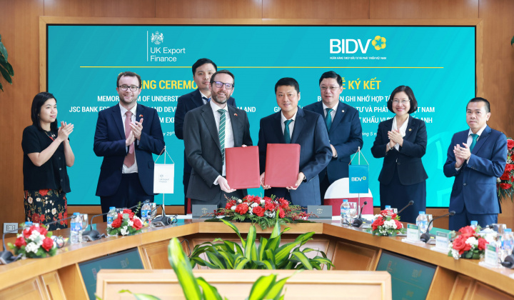 BIDV và UKEF hợp tác thúc đẩy phát triển bền vững