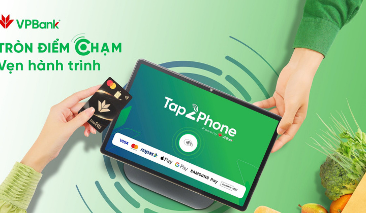 VPBank Tap2Phone - Điểm chạm thanh toán trọn vẹn cho mọi hành trình mua hàng