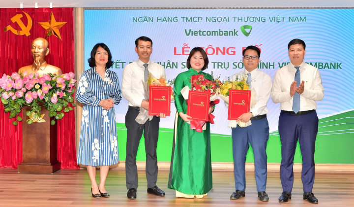Vietcombank điều động và bổ nhiệm một số lãnh đạo