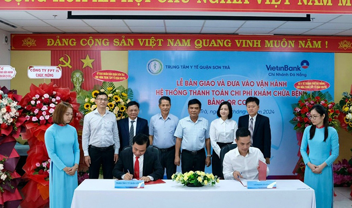VietinBank Đà Nẵng triển khai QR Code động tại Trung tâm Y tế quận Sơn Trà