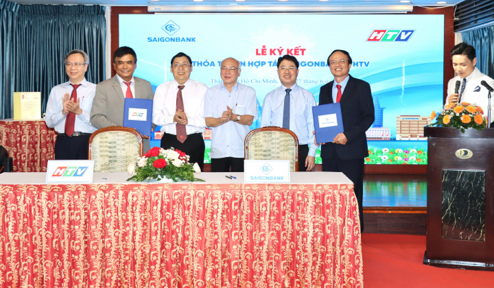 SaiGonBank và HTV ký kết thỏa thuận hợp tác chiến lược