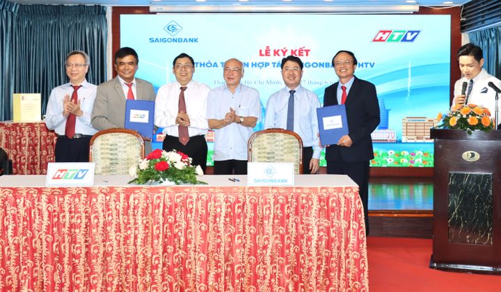 SaiGonBank và HTV ký kết thỏa thuận hợp tác chiến lược