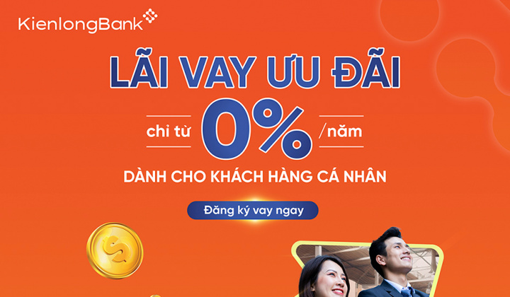 KienlongBank tung gói 3.000 tỷ đồng cho khách vay ưu đãi lãi suất từ 0%/năm