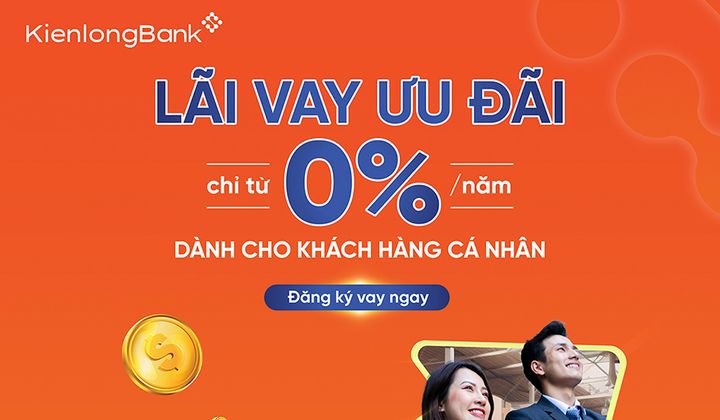KienlongBank tung gói 3.000 tỷ đồng cho khách vay ưu đãi lãi suất từ 0%/năm