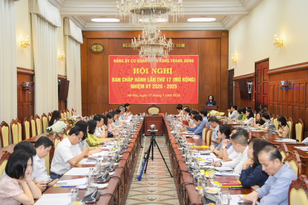 Đảng ủy Cơ quan Ngân hàng Trung ương tổ chức Hội nghị Ban Chấp hành Đảng bộ lần thứ 17