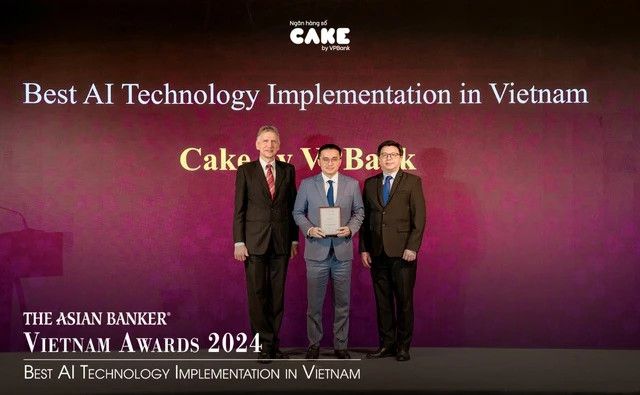 Ngân hàng số Cake nhận giải thưởng Ngân hàng AI tốt nhất của The Asian Banker