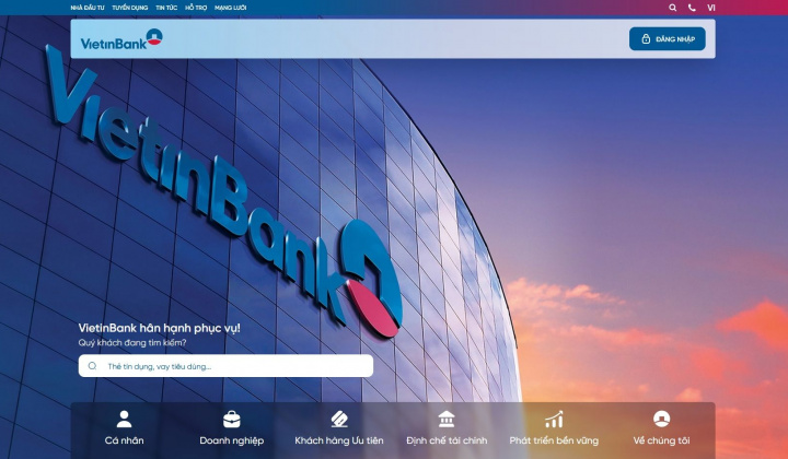 VietinBank nâng tầm trải nghiệm với website mới