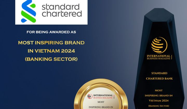 Standard Chartered được vinh danh Thương hiệu truyền cảm hứng nhất