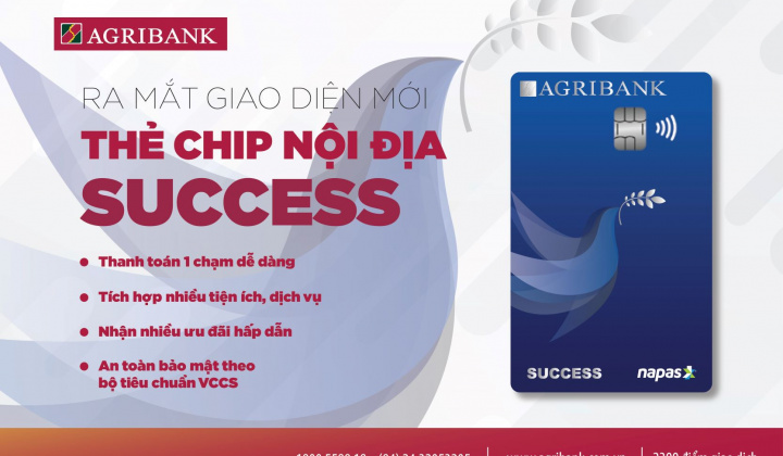 Agribank ra mắt giao diện mới thẻ Success