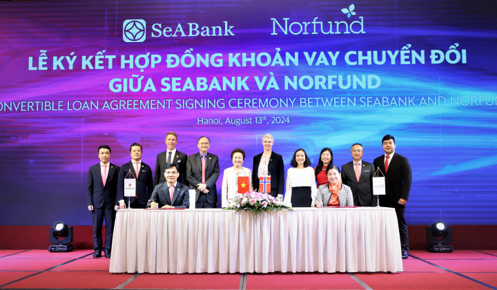 SeABank nhận thêm khoản vay chuyển đổi 30 triệu USD từ Norfund