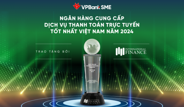 VPBank là ngân hàng cung cấp dịch vụ thanh toán trực tuyến tốt nhất Việt Nam năm 2024