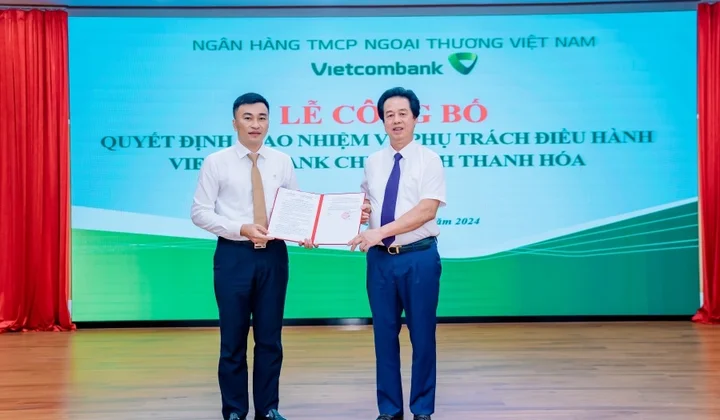 Vietcombank giao phụ trách điều hành chi nhánh Thanh Hóa và Trung tâm tài trợ thương mại