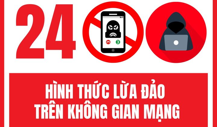 Cảnh báo 24 hình thức lừa đảo trên không gian mạng
