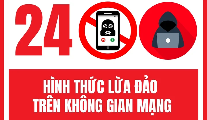Cảnh báo 24 hình thức lừa đảo trên không gian mạng