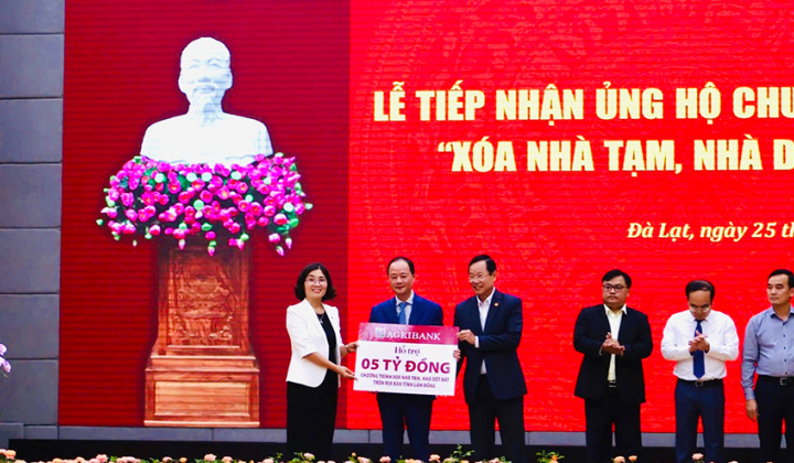 5 ngân hàng ủng hộ 21 tỷ đồng xóa nhà tạm, nhà dột nát tỉnh Lâm Đồng