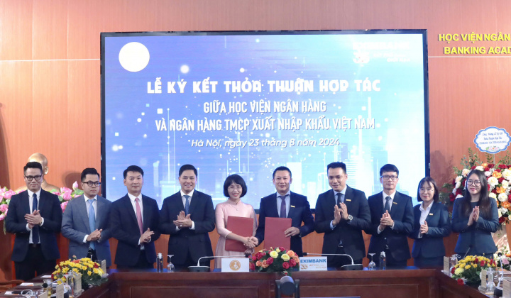 Eximbank ký kết hợp tác toàn diện cùng Học viện ngân hàng