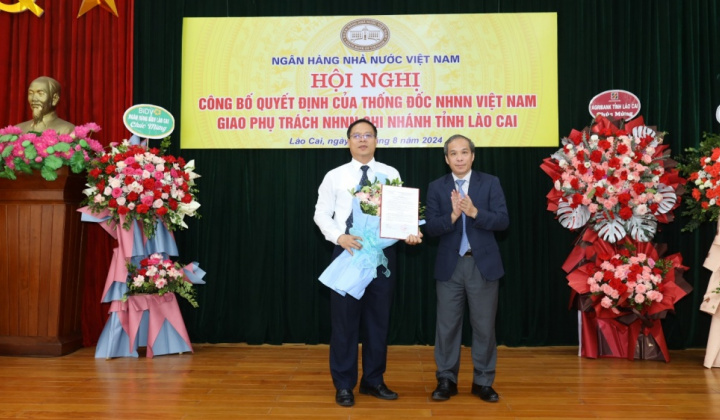 Ngân hàng Nhà nước Việt Nam, chi nhánh tỉnh Lào Cai có lãnh đạo mới