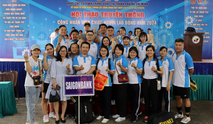 SaiGonBank tham gia hội thao truyền thống năm 2024 tại TP. Hồ Chí Minh