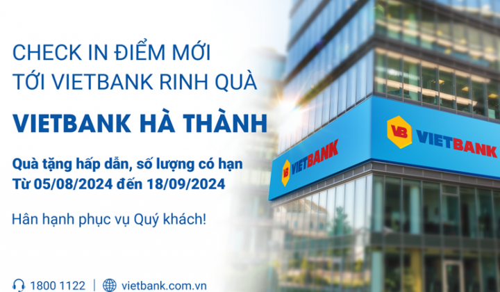 Vietbank Hà Thành tặng quà khách hàng dịp khai trương trụ sở mới